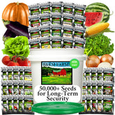 B&KM Farms Survival Seed Vault with bucket view for long-term seed storage and year-round gardening.