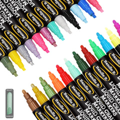 Bandle B. Chalk Markers with reversible tips for precise lines and broad strokes.