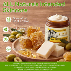 BanDolerA raw honey and beeswax ingredients on display.