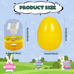 Banerle colorful plastic eggs double as surprise prizes for Easter egg hunts.