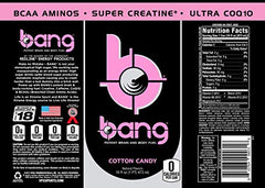 Label highlights 300 mg caffeine and zero calories for clean energy