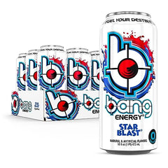 Bang Energy Star Blast being poured to evoke workout-ready energy.