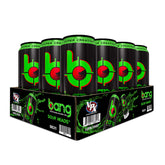Bang Sour Heads can front view highlighting the zero-calorie energy boost.