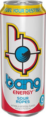 Bang Sour Ropes label design signals trusted science for focus and endurance.