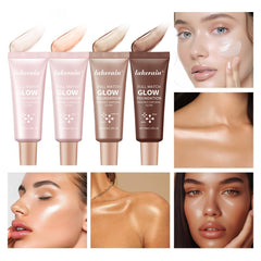Bangfeng Glotion swirl on cheek demonstrates seamless blend and luminosity.