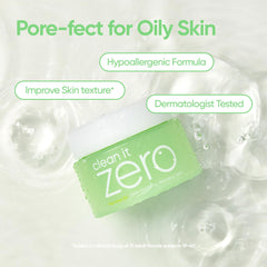 BANILA CO Clean it Zero Pore Balm texture, sherbet-like and easy to melt makeup.