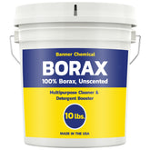 Banner Chemical Raw Borax bag front for bulk cleaning