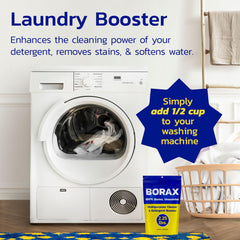 Raw Borax in action as a multipurpose cleaner.