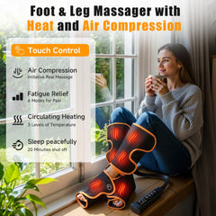 Banspol leg massager with heat therapy settings for customizable warmth