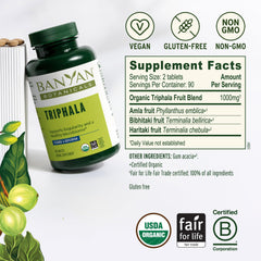 Daily use scene with water and tablets for regular digestion support.