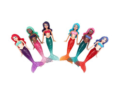BANZAI sparkle mermaid dive toy features bright colors and glitter tails for bath and pool adventures