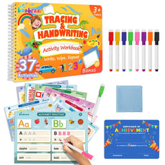 Baobrava preschool tracing book cover with 37 themes for early learners