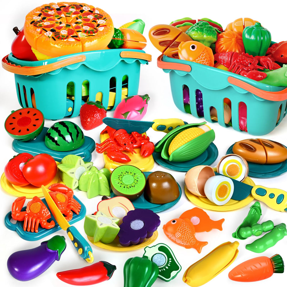 BAODLON play food set var ied fruits for imaginative pretend meals