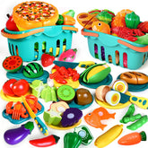 BAODLON play food set var ied fruits for imaginative pretend meals