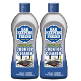 Bar Keepers Friend Cooktop Cleaner bottle front for easy stain removal on glass