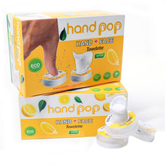BARBERUPP Hand Pop Lemon Wipes center-activation design enables quick refresh on the go.
