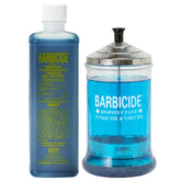 BARBICIDE 21oz midsize jar ready for professional tool disinfection in salons.
