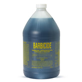 BARBICIDE Gallon bottle pour shows easy dilution for reliable salon sanitization.