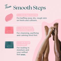 Bare August foot scrubber in shower for convenient daily refresh