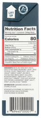 Close-up of Bare Bones gluten-free and BPA-free label on the bottle