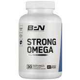 BARE PERFORMANCE NUTRITION Strong Omega Fish Oil soft gels bottle support daily omega-3 intake.