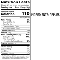 Bare Crunchy Apple Chips non-GMO fruit chips with no preservatives.