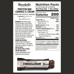 Barebells Caramel Cashew bars ingredient close-up showing nuts