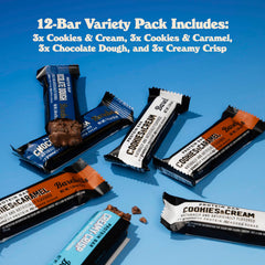 Barebells Creamy Crisp bar featuring a nut-free, creamy center.