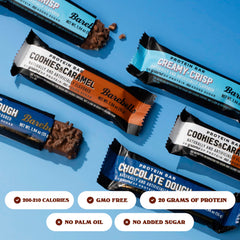 Barebells Starter Pack front of box showing three flavors for variety
