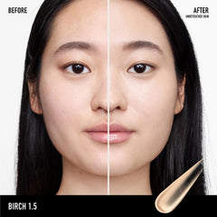 Closeup glow on skin after applying Complexion Rescue