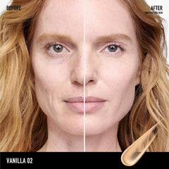 BareMinerals Complexion Rescue dispense cap showing easy, even coverage
