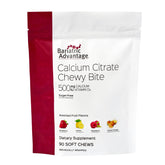 Bariatric Advantage calcium citrate chewy bites 500mg: easy-to-chew daily supplement.