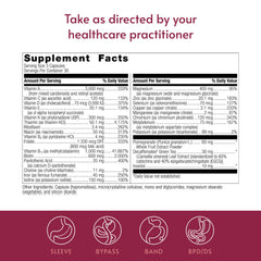 Bariatric Advantage Ultra Multi with Iron packaging closeup showing capsule texture