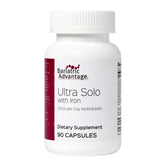 Bariatric Advantage Ultra Solo with Iron bottle view showing a daily bariatric multivitamin