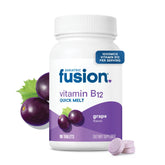 Bariatric Fusion B12 melts grape flavor dissolving under tongue for fast absorption.