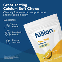 Bariatric Fusion lemon calcium chews texture close-up highlights chewy texture