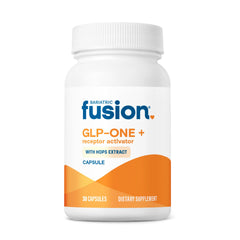 Bariatric Fusion GLP-1 Plus bottle; convenient daily capsule for fullness support.