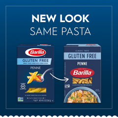 Barilla gluten free penne in a pot boiling for al dente results