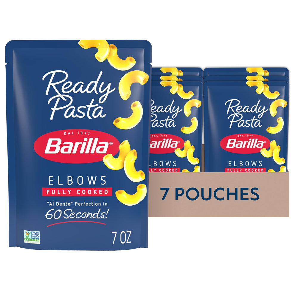Barilla Ready Pasta elbows pouch, quick 60-second meal option for busy cooks