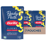 Barilla Ready Pasta elbows pouch, quick 60-second meal option for busy cooks