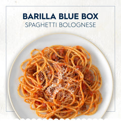 Barilla spaghetti with tomato sauce for quick family meals.
