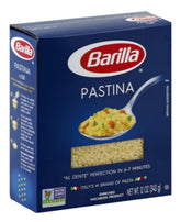 Barilla Stelline pasta 12 oz uncooked stars, ideal for quick soups.