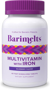 BariMelts bariatric multivitamin bottle for post-op nutrition support.