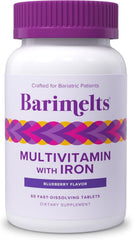 BariMelts bariatric multivitamin bottle for post-op nutrition support.