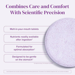 BariMelts bottle label close-up showing sugar-free and gluten-free claims.