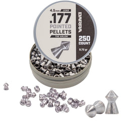 Barra Arlo pointed pellets for 0.177 cal with hunting-grade reliability and consistent flight.