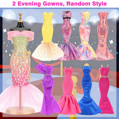 Barwa mermaid-flower dress arrangement inspires creative storytelling during playtime.