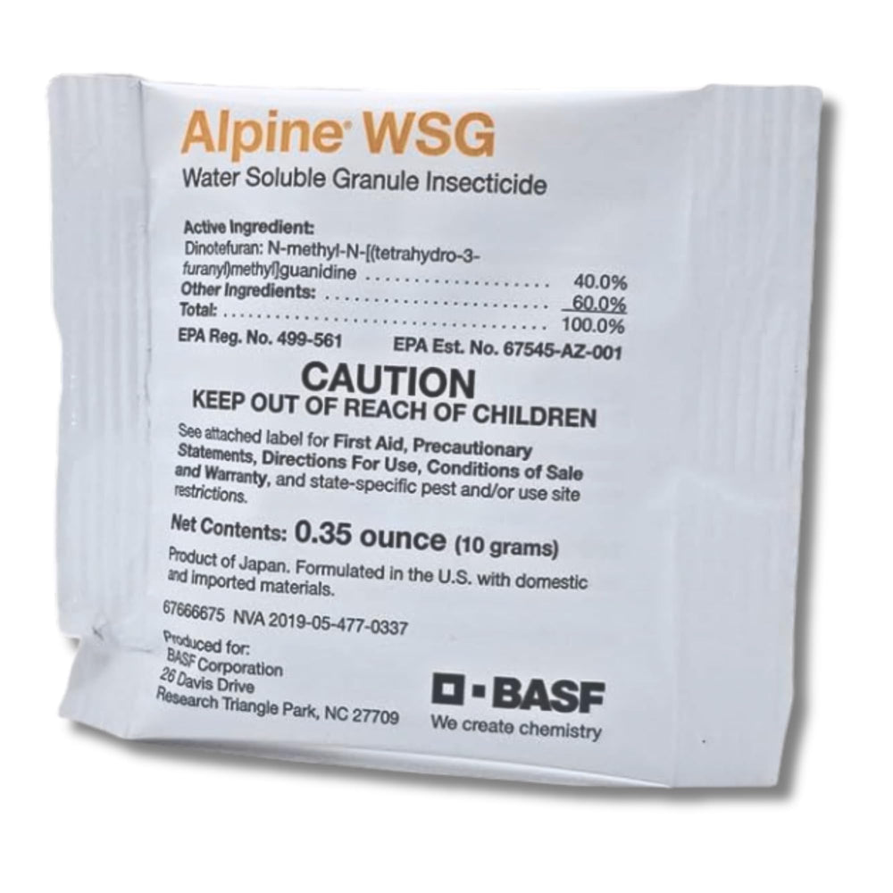 BASF Alpine WSG sachet-dilution for fast indoor and outdoor prep