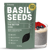 Basilia Organic Basil Seeds 1lb bag ready to blend into meals