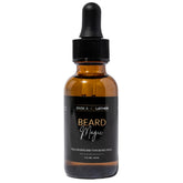 Bask & Lather beard growth oil bottle for daily nourishment